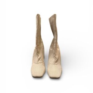 Beige Women's Sock Boots